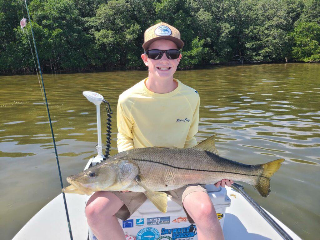 A picture of Backcountry Snook Fishing in Tampa Bay with Bag´Em Fishing Charters