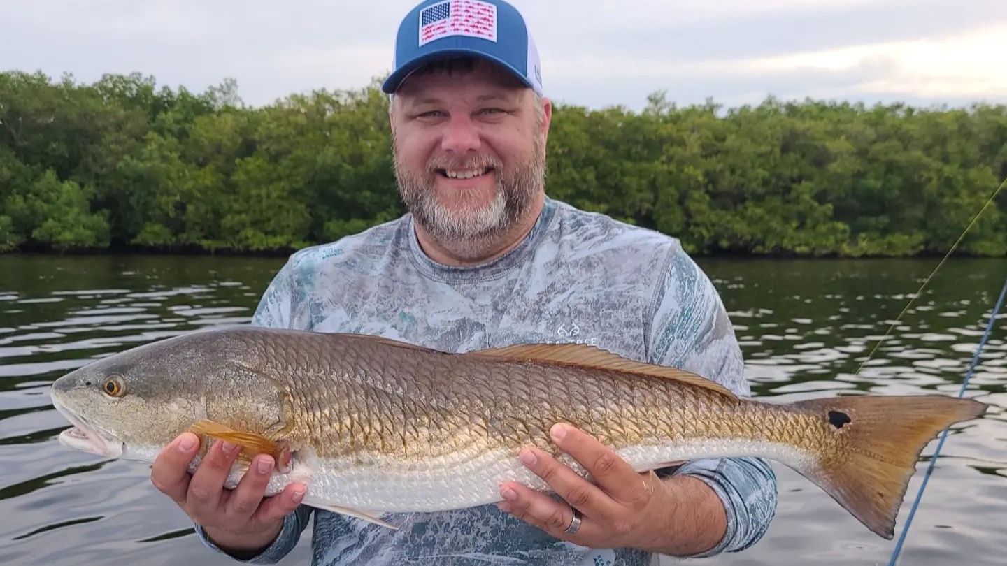 A picture of Early September Fishing for Redfish in Tampa Bay with Bag´Em Fishing Charters